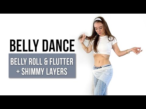 Belly Dance Tutorial Belly Rolls, Flutters, and Shimmy Layering at Home Class- Acid Arab