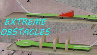 36 Marbles vs 10 Mini Golf Courses ⛳ Ultimate Race 🔴🔵 Who Wins 🏆