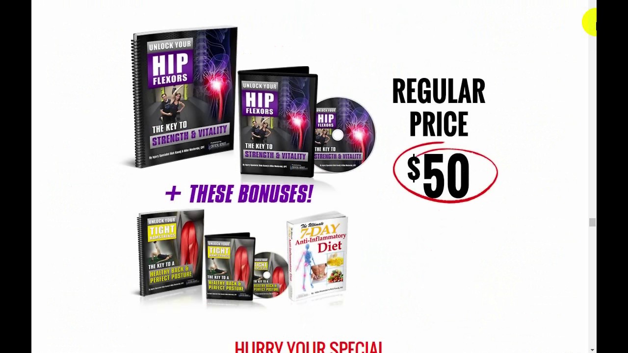 Unlock Your Hip Flexors-Exercise & Fitness