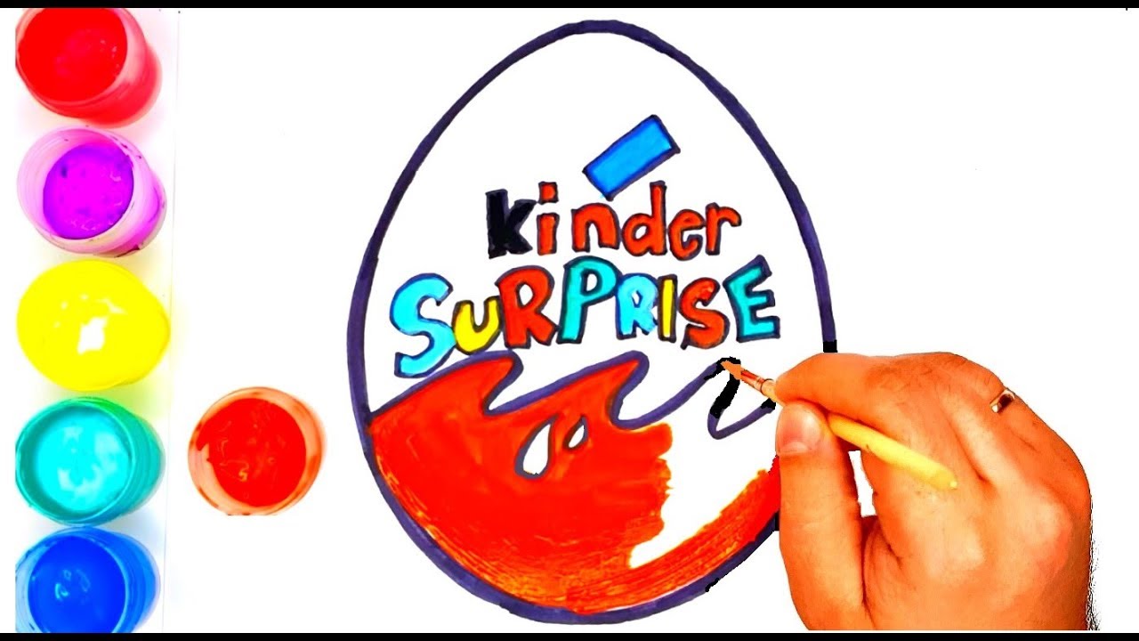 Download Coloring pages for kids KINDER SURPRISE. Draw Kinder ...