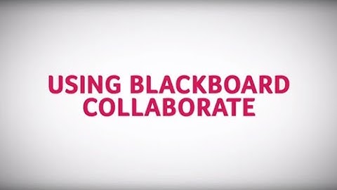 Using Collaborate for Synchronous Meetings