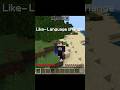 Minecraft but if u like my language changes #minecraft #shorts  #gamingshorts #minecraftchallenge