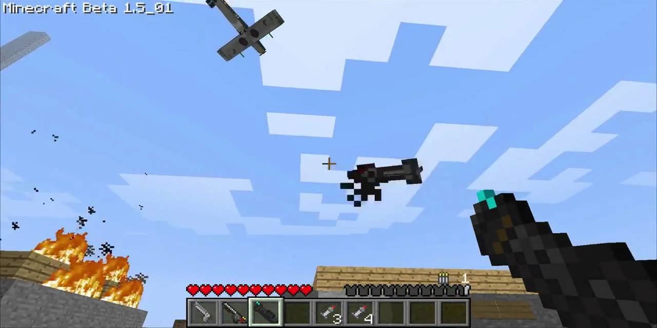 Minecraft - Air Raid (anti-air missile) - YouTube