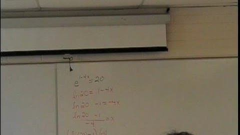 Solving Exponential and Logarithmic Equations (part 1)