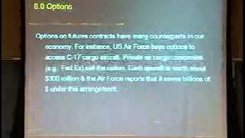 Hedging risk vs. return, diversification and options on futures