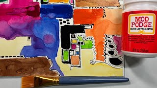 How to mount and varnish your watercolor artwork using Mod Podge - No mat and no glass required