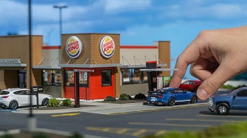 Making the MOST Detailed 1/64 Scale Burger King Diorama EVER! (Part 2)