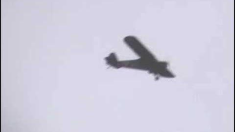 Spanky Goes to Hollywood RC 30% Piper Cub flight - crash