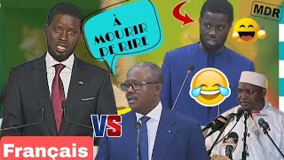Question Réponse Président Diomaye Faye Wolof et Français À MOURIR DE RIRE 🤣😀😂😀😅😂😀😅😂