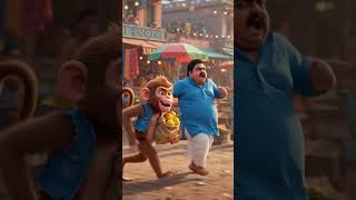 😂 बंदर बेचने लगा आम | Funny Monkey Selling Mangoes | Hilarious Street Scene 🐒🥭 #Shorts