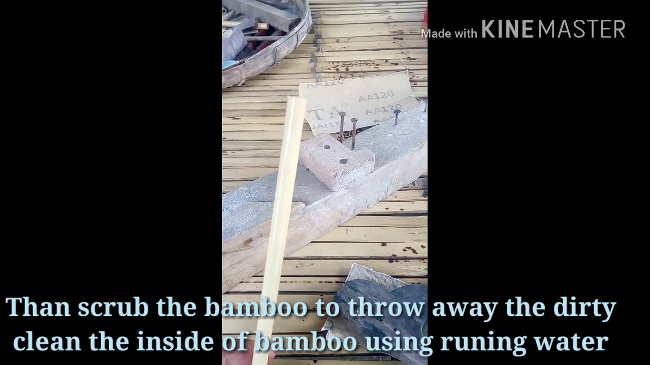 Membuat Bamboo Straw Sedotan Bambu  YouTube