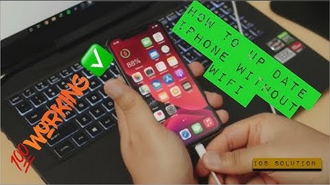 How to update iPhone without using WiFi