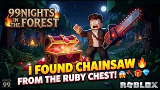 Building the Best Camp Ever! Hunting for a Chainsaw from Ruby Chests 🪚💎- #Roblox