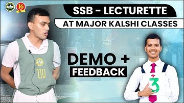 Lecturette in SSB Interview : LIVE DEMO & FEEDBACK | GTO Task | SSB Interview