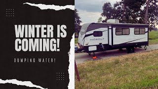 Draining ALL the Water from your Camper before Winter! Water heater, tanks, etc! Keystone Hideout