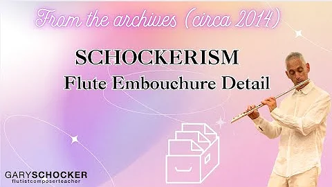 SCHOCKERISM Mini Lesson - Gary Schocker flute embouchure detail