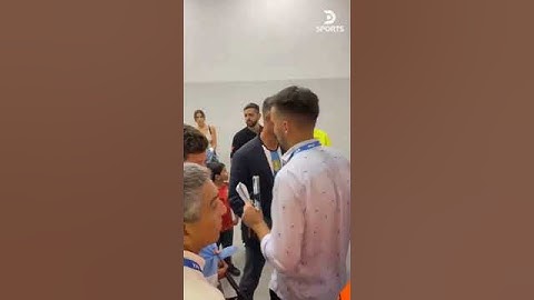 ¡Micho, con la Celeste y Blanca!🇦🇷 Martín #Demichelis, DT de #River, presente para ver a #Argentina