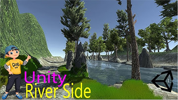 How to create a landscape in Unity | Speed Level Design | River Side beautiful scenery