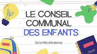 Ville d'Andenne : Conseil communal des Enfants - #1 Présentation