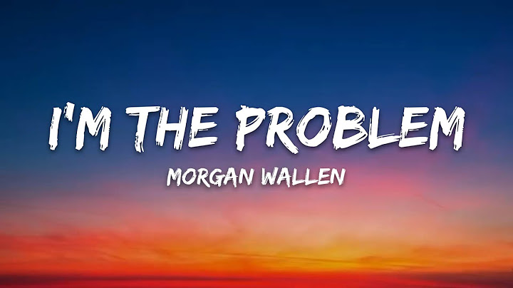 Morgan Wallen – I'm The Problem (Lyrics)