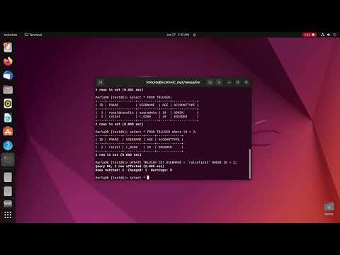 ow to Update and Delete Record From MySQL Database Table using Terminal | Ubuntu