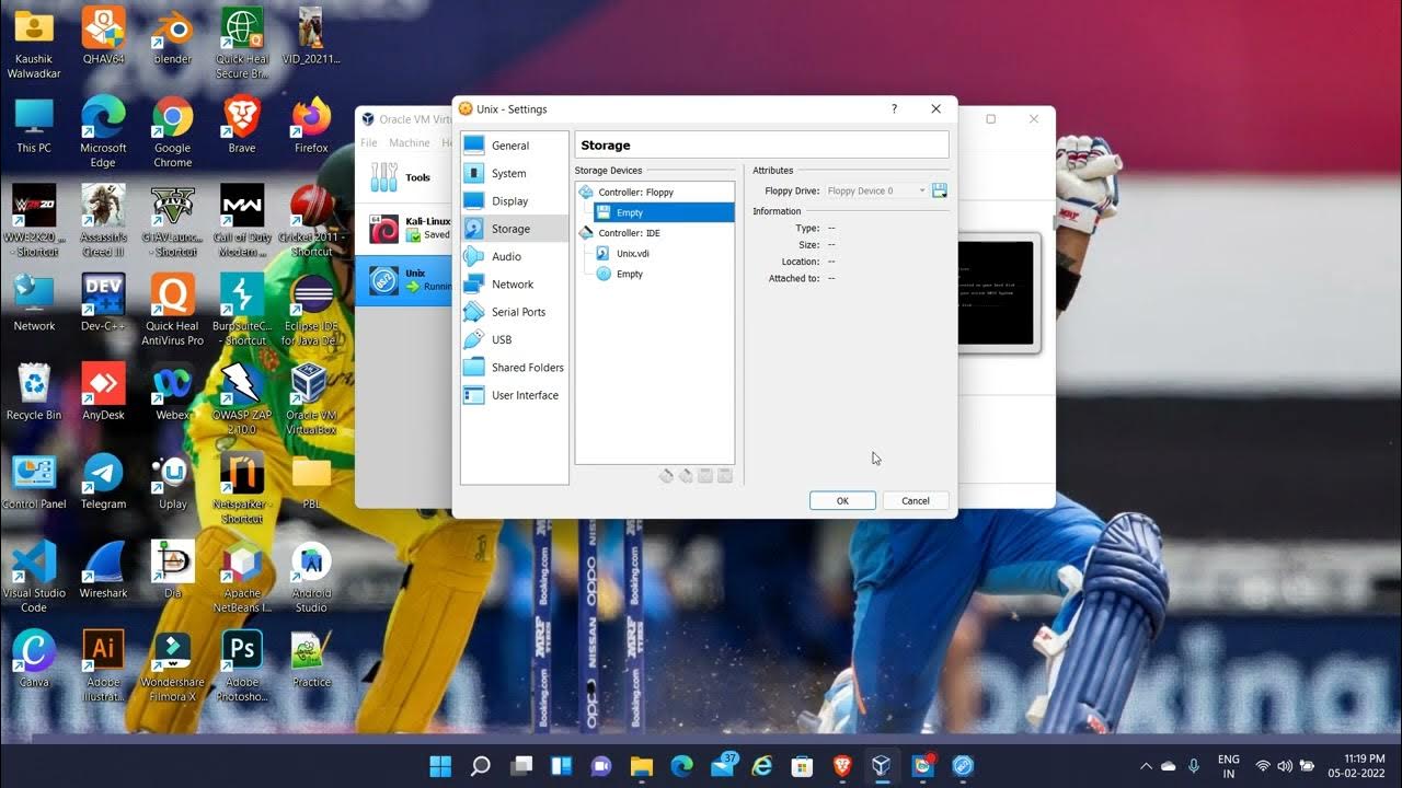 How to install unix operating system in windows 11 using virtual box