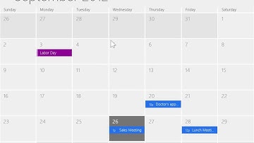 Windows 8   Desktop Version Access the Calendar App
