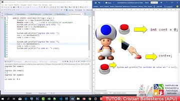 acumuladores y contadores en JAVA PARTE 2/3