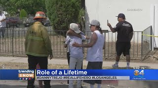 Web Extra Actor Danny Trejo Saves Baby Trapped Inside Flipped Car