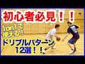 １２種のドリブル技！一対一で使えるドリブルレパートリー！相手を抜くための基礎！バスケ練習方法！