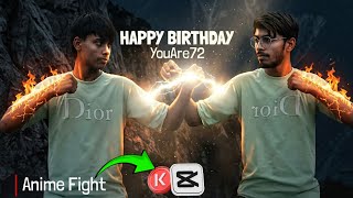 I made a Anime short film on mobile ( Birthday special ) || Using vfx in kinemaster #vfx #anime