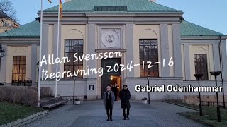 Allan Svensson Begravning 2024-12-16 | Från Svensson Svensson serien SVT