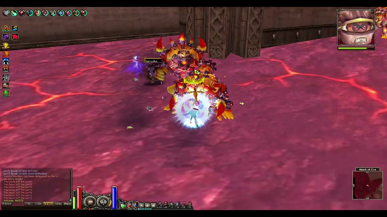 4.1b Per Buff Solo Heart Of Fire - Archer Level 153 - English Priston Tale