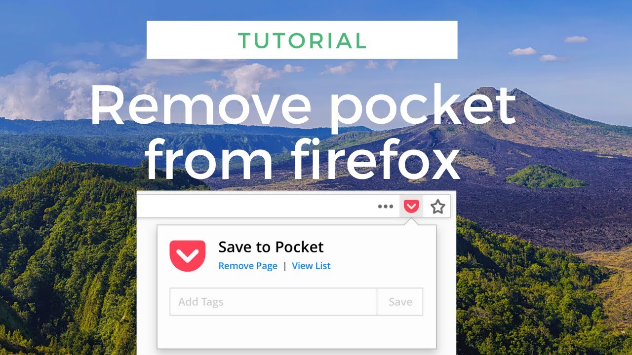 Remove pocket from Firefox browser