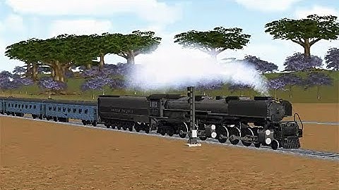 Train Sim - Using Union Pacific Challenger in India - Simulasi Kereta Api