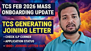 Tcs 1800 Joining Letter Out Mass Onboarding Ilp Corner Status, Candidates Timeline Nextstep