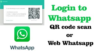 How to login to Whatsapp on PC or Laptop with QR Code Scan and Web Whatsapp Option? // Smart Enough screenshot 1