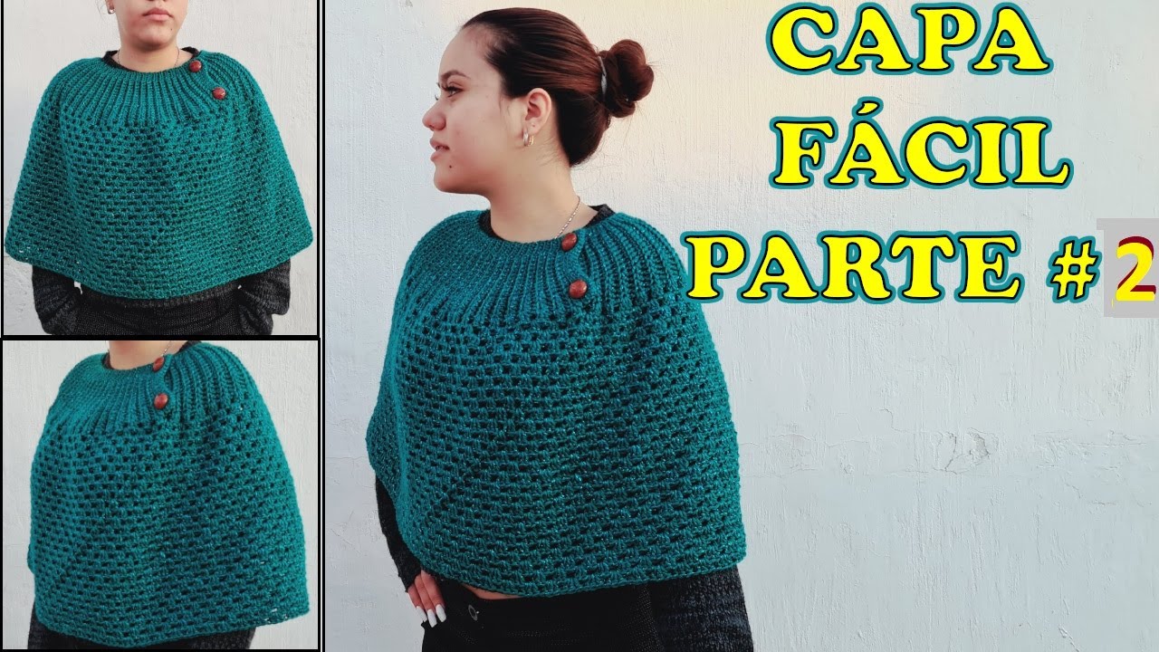 Elegante a crochet paso a paso | Poncho a crochet #2 - YouTube