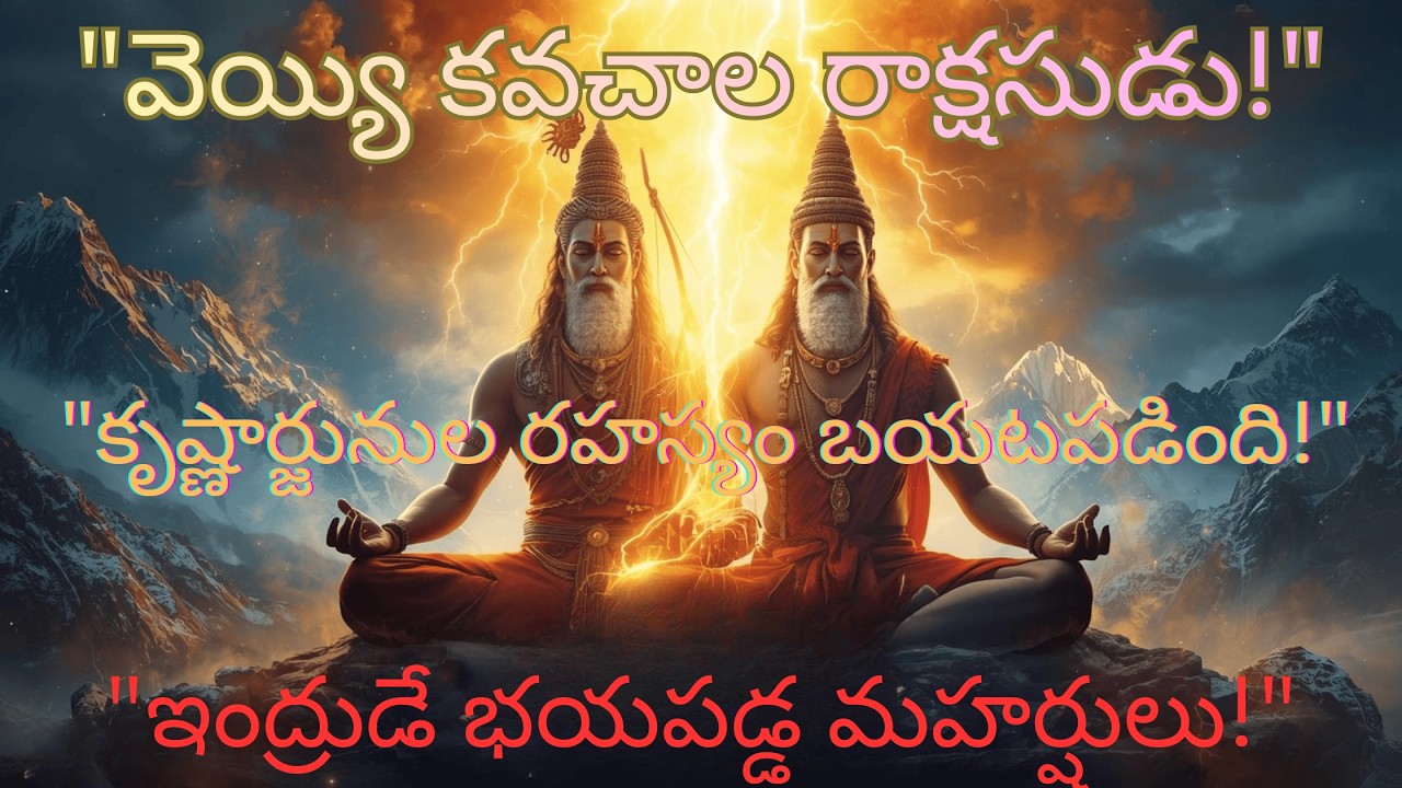 నరనారాయణుల మహిమ | సహస్రకవచుడి సంహారం | కృష్ణార్జునుల అసలు రహస్యం | Telugu Puranam Story