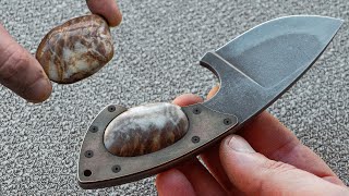 Knife Making  Knife with Stone Handle