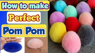 How to make a perfect pom pom at home | Diy pom pom | Homemade pom pom | diy woolen ball