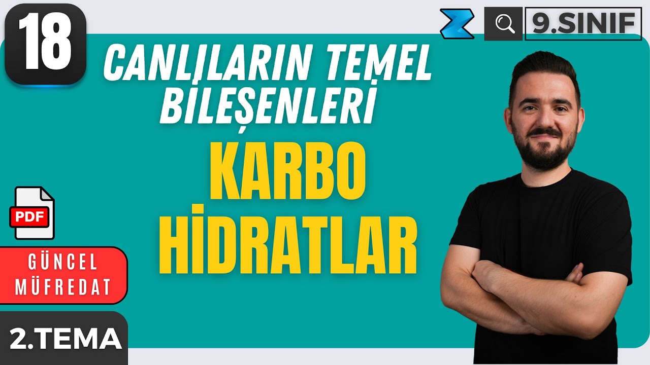 9. Sınıf Biyoloji Yeni Müfredat | Karbohidratlar | Maarif Modeli | 18. Ders