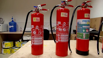 Quais os 4 tipos de extintores?