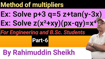 Method of multipliers of  Lagrange