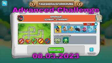 Top-Herausforderung 08.03.2023 | bloonstd6 - Advanced Challenge schwer