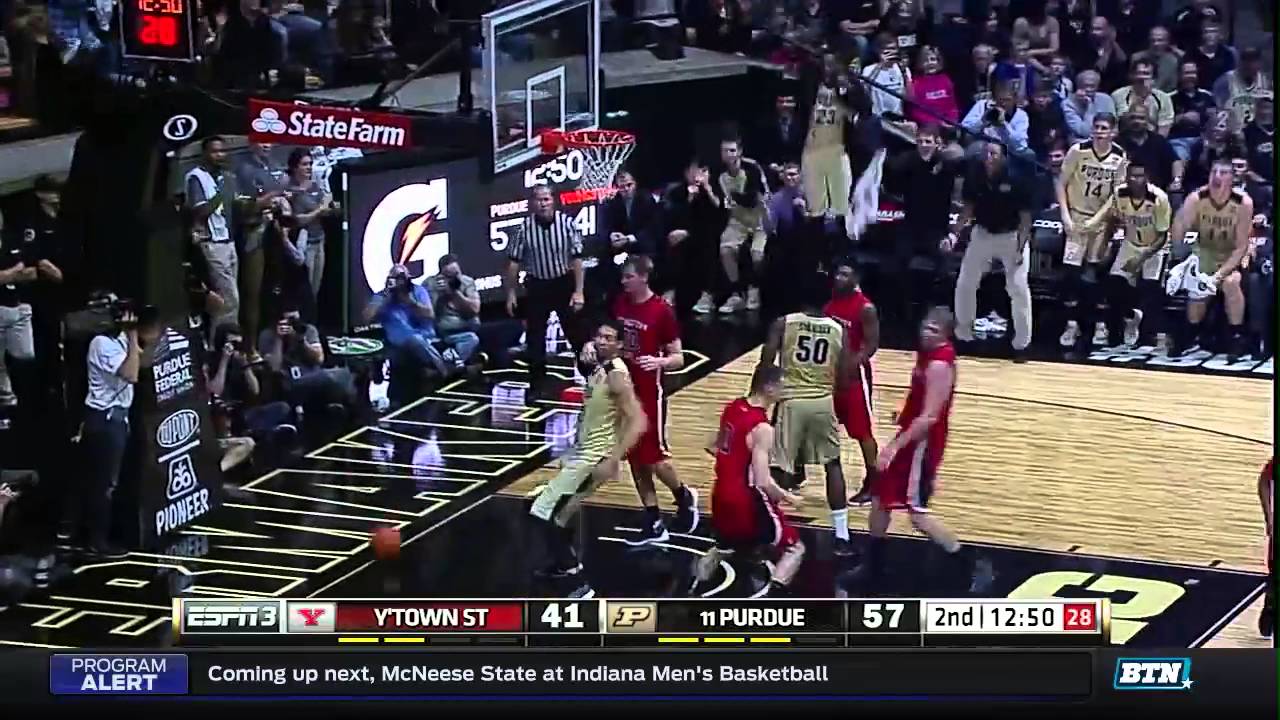 youngstown state at purdue mens basketball highlights