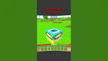 NORMAL BLOCKS VS  UNBREAKABLE BLOCKS #minecraft #shorts