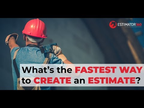 What’s the fastest way to create an estimate? - video from Bid4Build