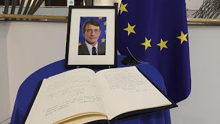 Le Parlement européen rend hommage à son président David Sassoli