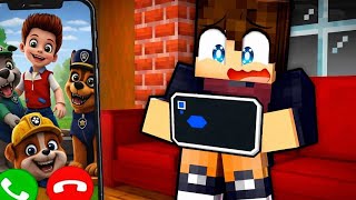 La PAT PATROUILLE M'APPEL au TELEPHONE sur Minecraft !